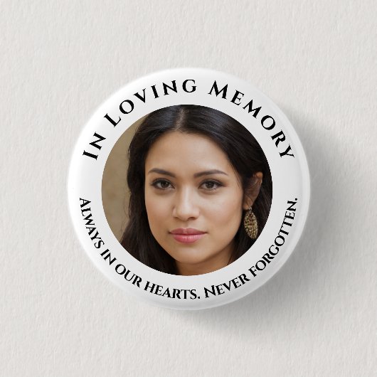 Photo Loving Memory Button (Voorkant)
