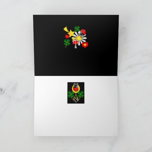 Photo Luck New Year/Party/Birthday/Good Luck Card/ Feestdagen Kaart (Binnen)