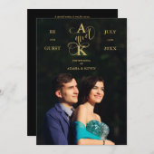 Photo Luxury Faux Golden Fancy Calligraphy (Voorkant / Achterkant)