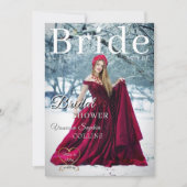 Photo Magazine Cover Bridal Shower Kaart (Voorkant)