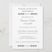 Photo Magazine Cover Bridal Shower Kaart (Achterkant)