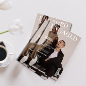 Photo Magazine cover bruiloft save the date Kaart