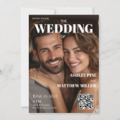 Photo Magazine Hoesje Krant Unieke Bruiloft Kaart (Voorkant)