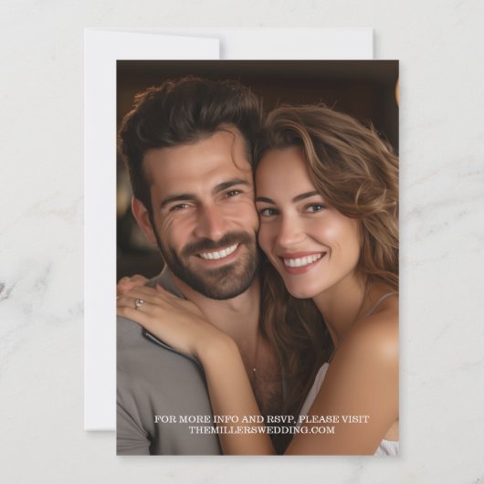 Photo Magazine Hoesje Krant Unieke Bruiloft Kaart (Achterkant)