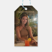 Photo Magazine Hoesje | Sweet 16 Verjaardag Naam Cadeaulabel (Voorkant)