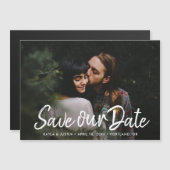 Photo Magnet Save the Date Wedding Invitation Magnetische Uitnodiging (Voorkant / Achterkant)