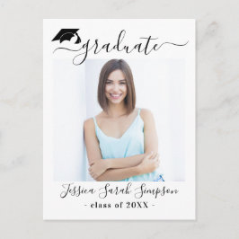 PHOTO-mededeling van de Moderne Minimale Stuurgroe Aankondigingskaart