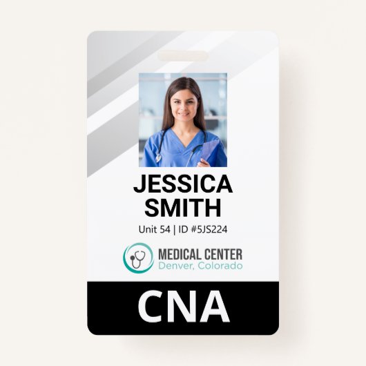 Photo Medical Identification Badge (Voorkant)