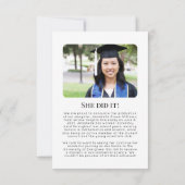 Photo Medical School Graduation Aankondiging (Achterkant)