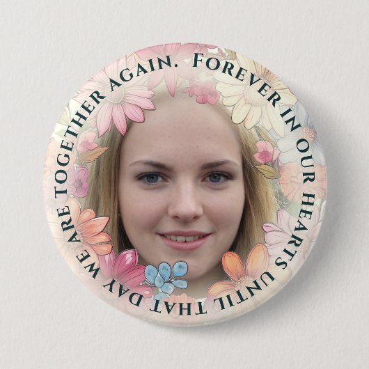 Photo Memorial and Flowers Button (Voorkant)
