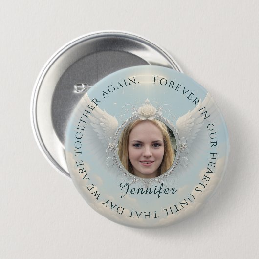 Photo Memorial Button (Voorkant /achterkant)
