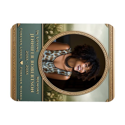 Photo Memorial Magneet (Horizontaal)