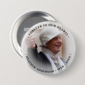 Photo Memorial Tribute Ronde Button 7,6 Cm (Voorkant /achterkant)