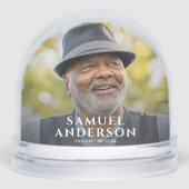 Photo Memorial Tribute Sneeuwbol (Voorkant)