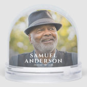 Photo Memorial Tribute Sneeuwbol (Achterkant)