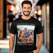 Photo Memory Custom Tee with Your Text T-shirt