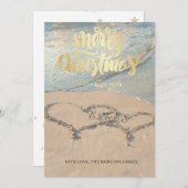 Photo Merry Christmas Beach Hearts  (Voorkant / Achterkant)