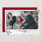 Photo Merry Christmas QR Code Holiday Video (Voorkant / Achterkant)