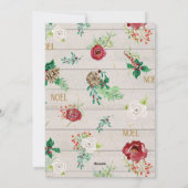 PHOTO Merry Kerstmis Greenery Wreate Waterverf Feestdagenkaart (Achterkant)