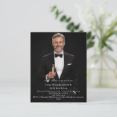 Photo milestone birthday invitation (Staand voorkant)