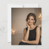 Photo milestone birthday invitation (Achterkant)