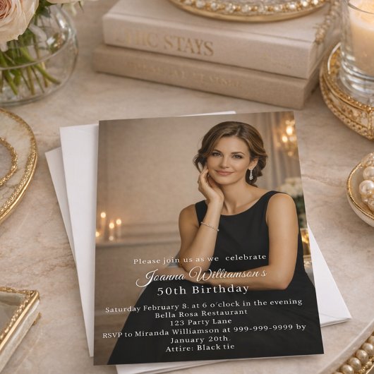 Photo milestone birthday kaart