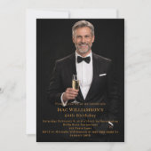 Photo milestone gold birthday kaart (Voorkant)