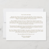 Photo Minimalist Chic Sophisticated Fake Gold Red  Save The Date (Achterkant)