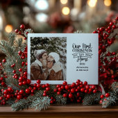 Photo Minimalist Christmas First Home Feestdagenkaart