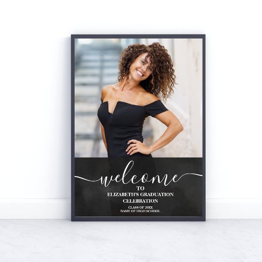 Photo Modern and Minimalist Graduation Poster