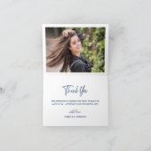 PHOTO Modern Eenvoudig Minimalistisch Golden Afstu Bedankkaart (Binnen)