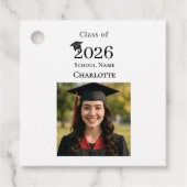 Photo modern Graduation Party DIY Bedankjes Labels (Voorkant)