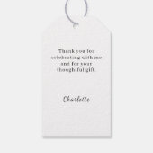 Photo modern Graduation Party Thank You Cadeaulabel (Achterkant)