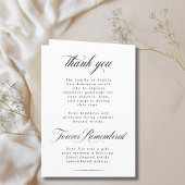 Photo Modern Memorial Order of Service Program  Kaart