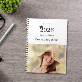  Photo Modern Senior Graduate Class of 2026 Notitieboek