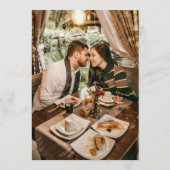 Photo Monogram Wedding Menu (Achterkant)