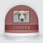 PHOTO NAME ELEGANT MAROON RED CREAM FOLIAGE SNEEUWBOL (Voorkant)