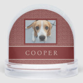 PHOTO NAME ELEGANT MAROON RED CREAM FOLIAGE SNEEUWBOL (Achterkant)