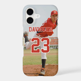Photo Name Jersey Number Custom iPhone 16 Pro Hoesje