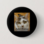 Photo Name Text D  Ronde Button 5,7 Cm (Voorkant)