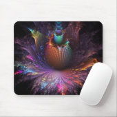 Photo-Negative Flower Explosion Mouse-pad Muismat (Met muis)