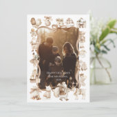 Photo Neutral Christmas Wonderland Feestdagenkaart (Staand voorkant)