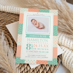 Photo Neutral Quilt Aankondiging