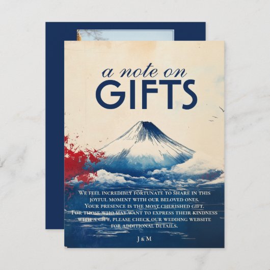 Photo Note on GIFTS Japonesque Harmony with Fuji Informatiekaartje (Voorkant / Achterkant)