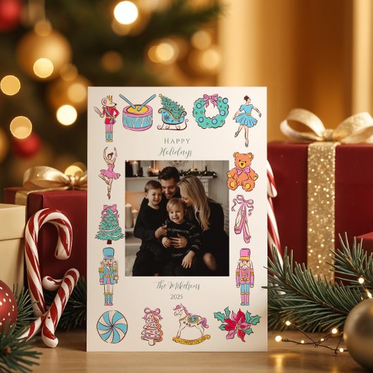 Photo Nutcracker Ballet Christmas Feestdagenkaart