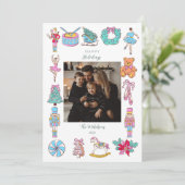 Photo Nutcracker Ballet Christmas Feestdagenkaart (Staand voorkant)