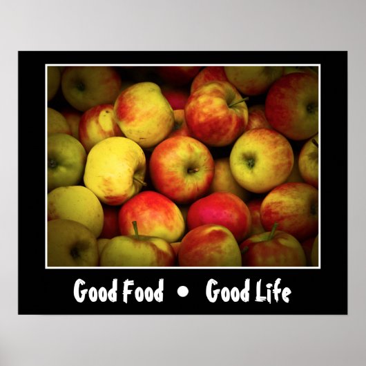 Photo of a Bushel Of Ripening Apples Poster (Voorkant)
