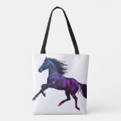 Photo of a Galloping Stallion on Reusable Grocery Tote Bag (Achterkant)
