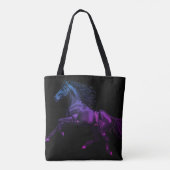 Photo of a Galloping Stallion on Reusable Grocery Tote Bag (Achterkant)