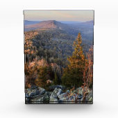photo of a mountainous autumn forest, mountains, p fotoblokken (Voorkant)